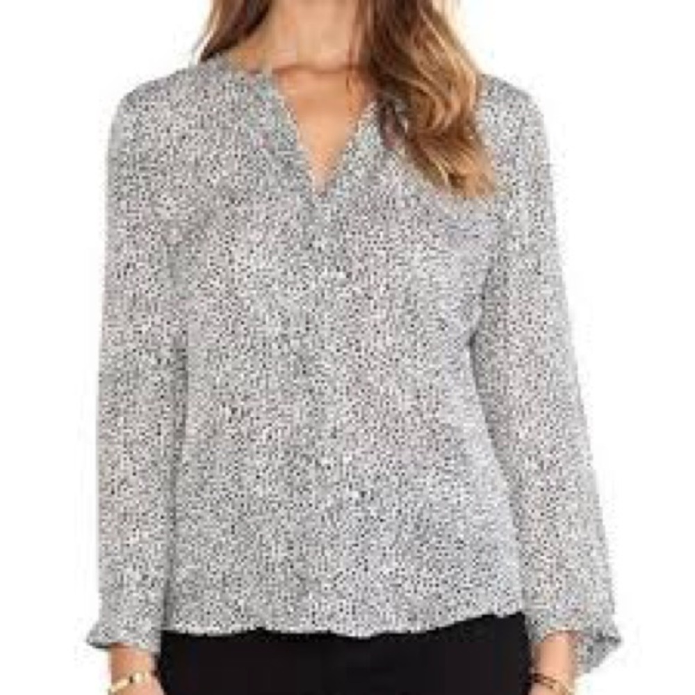 Joie Black and White Blouse
